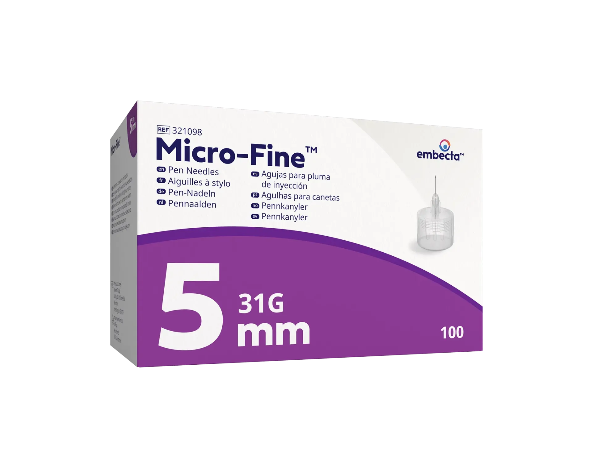 Micro-Fine Insulinepennnaalden 5 mm