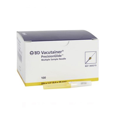[000502] BD Vacutainer Naald 20G - 1.5 (geel)