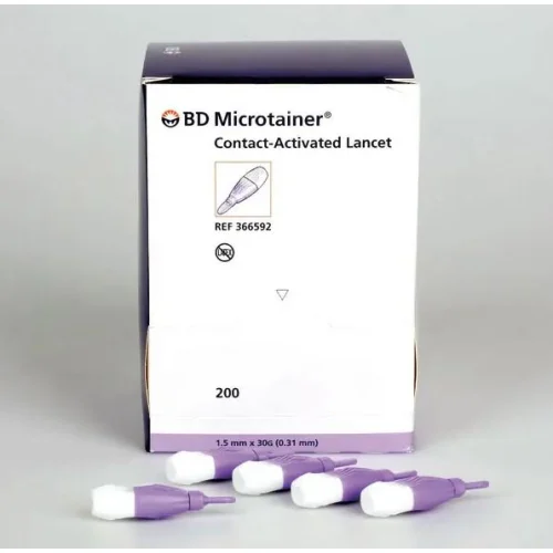 [003649] BD Microtainer Quikheel lancet 0,85x1,75mm (paars)