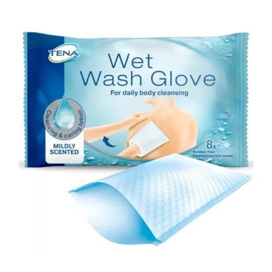 Tena ProSkin Wet Wash Glove washandje (8st)