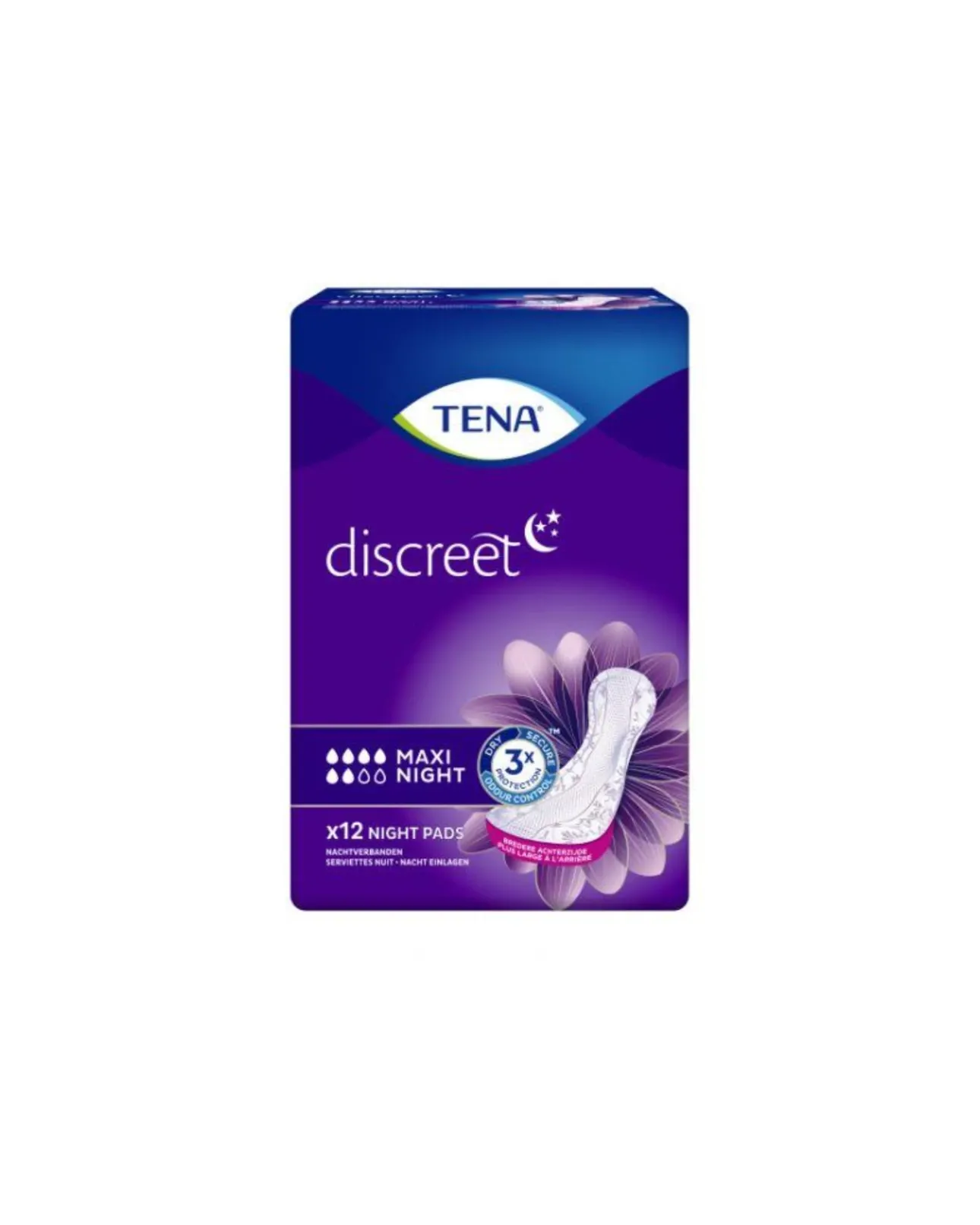 [760263-MAXIN12] Tena Discreet Maxi Night (12st)