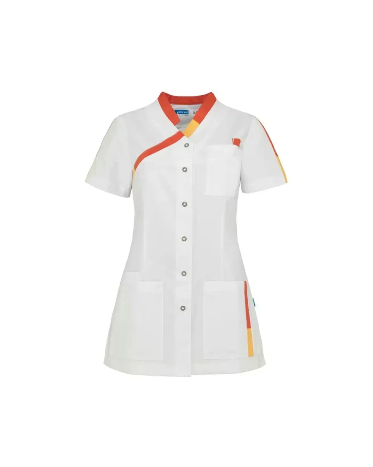 [B3341326-489] Verpleegschort Pleun Rood/Oranje