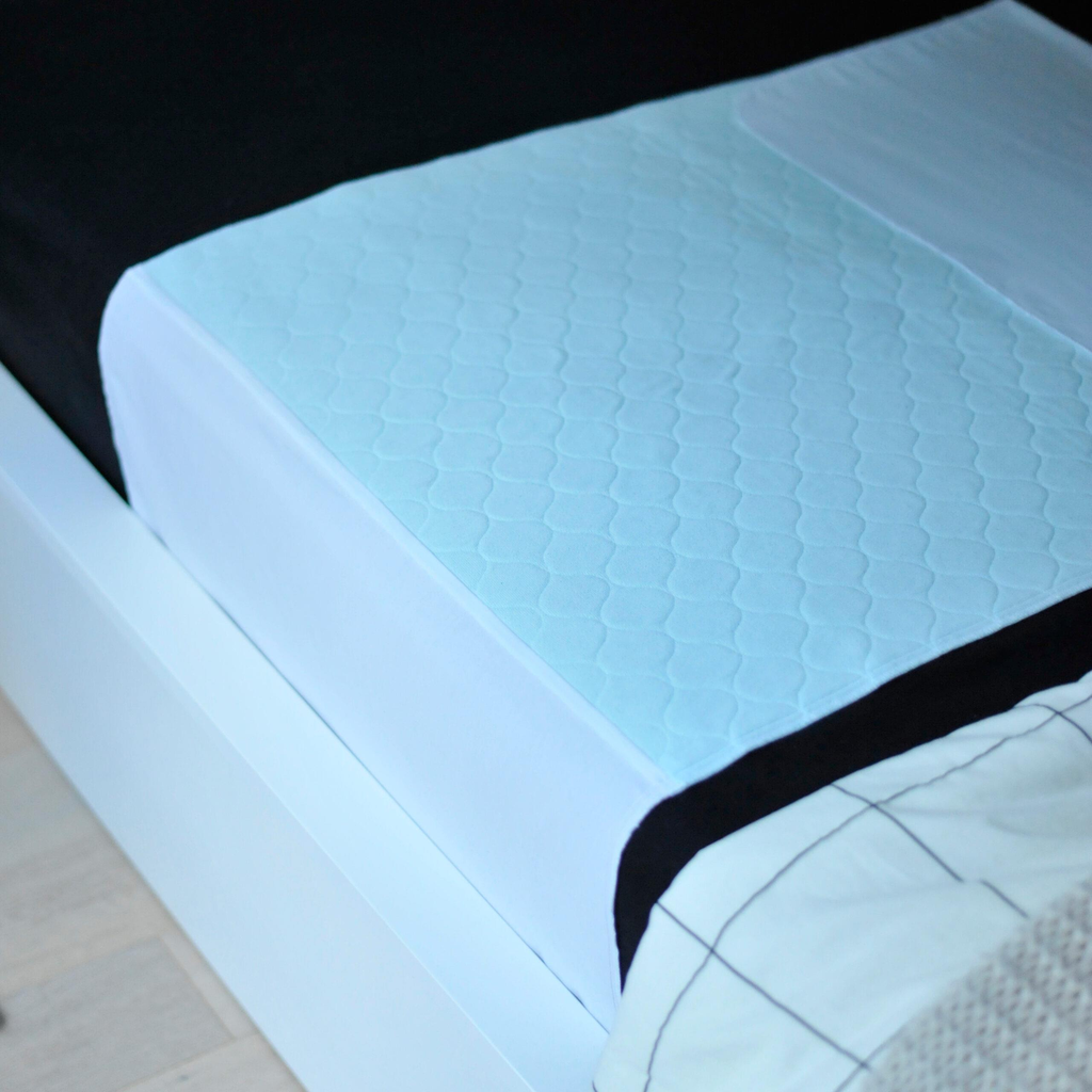 [000001] Entusia Bed Pad - Herbruikbare Bedonderlegger Met Instopstroken (75x90)