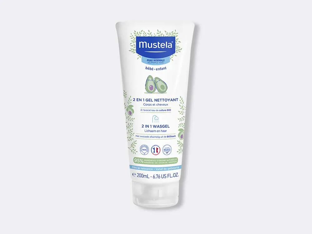 Mustela 2 in 1 Wasgel 200ml