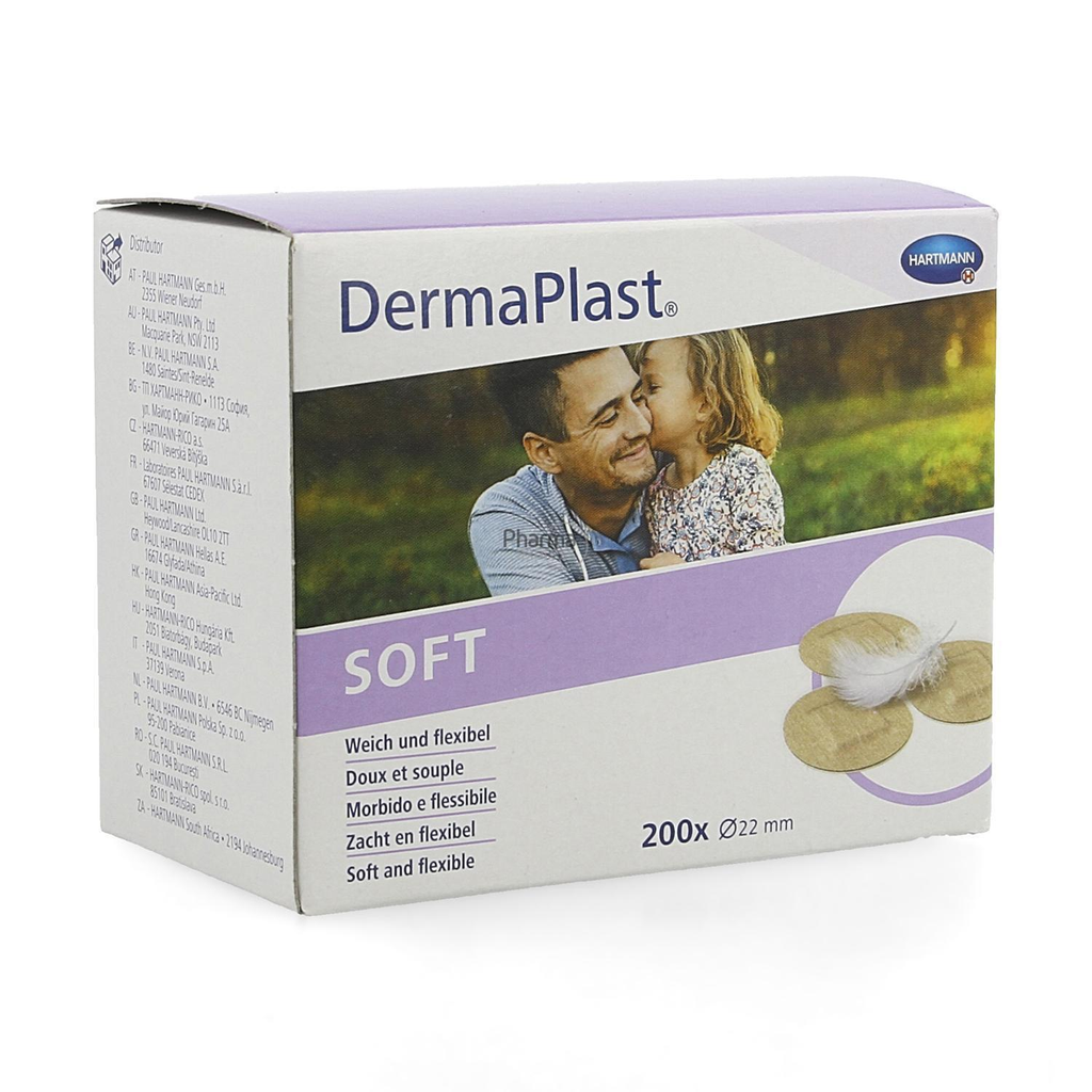 [000196] Dermaplast Soft Ronde Pleisters (200st)