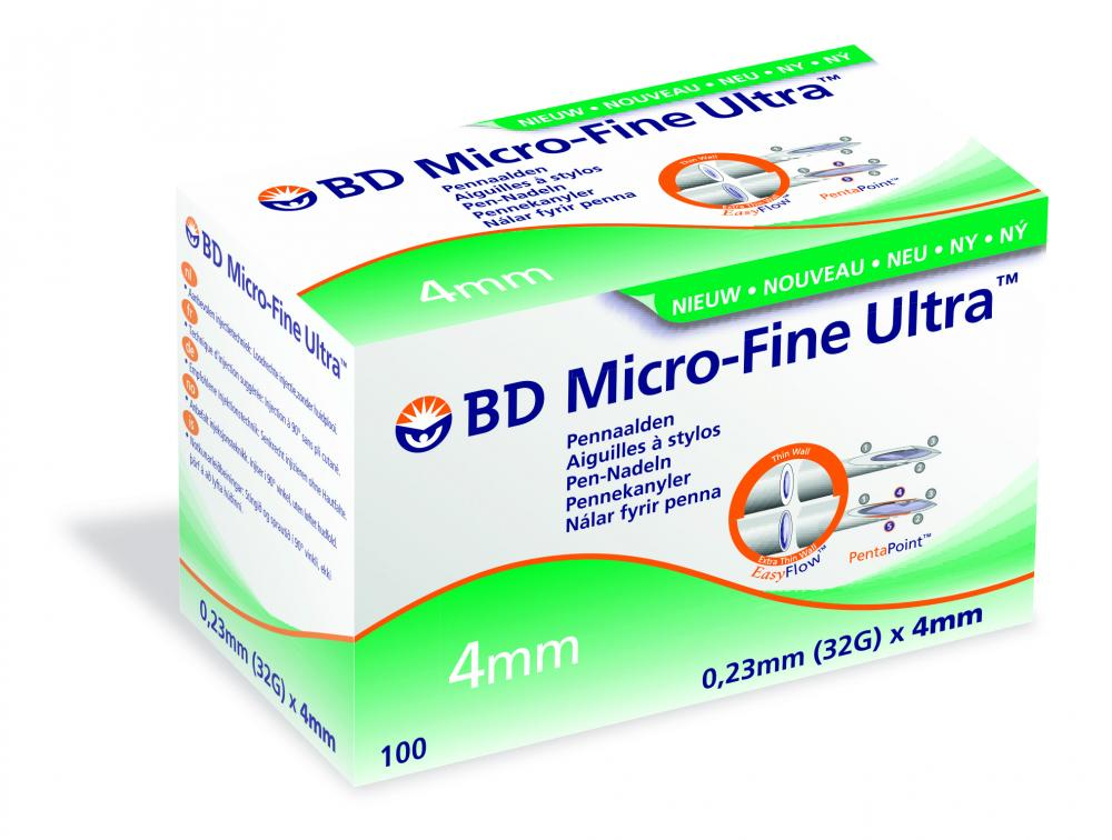 Insulinepennnaalden 4mm (100st)