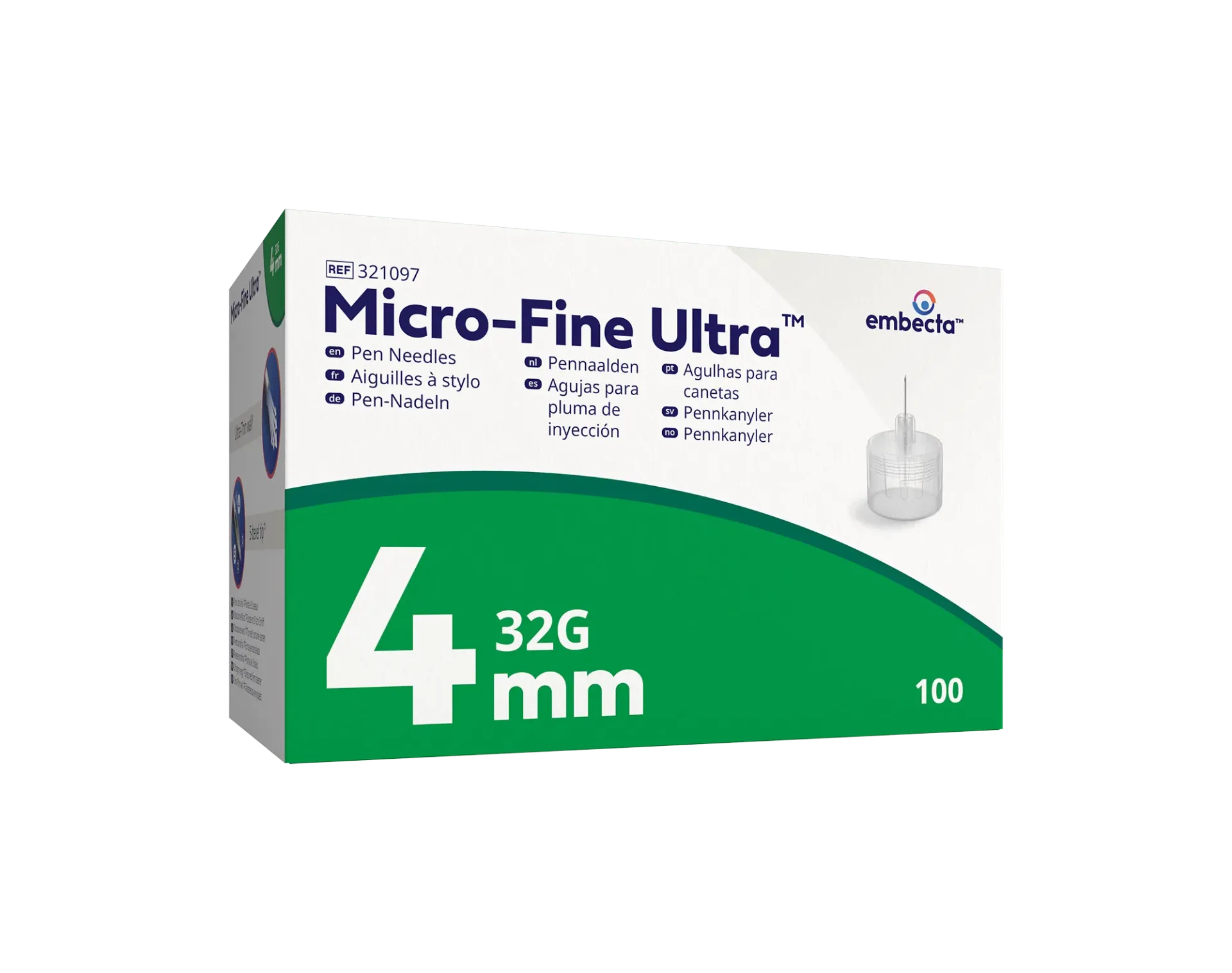 Micro-fine Insulinepennnaalden 4 mm