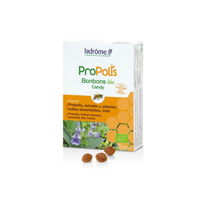 [001254] Ladrôme Propolis Keelpastilles/bonbons 50Gr