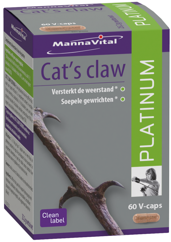 Mannavital Cat'S Claw Platinum (60 Capsules)