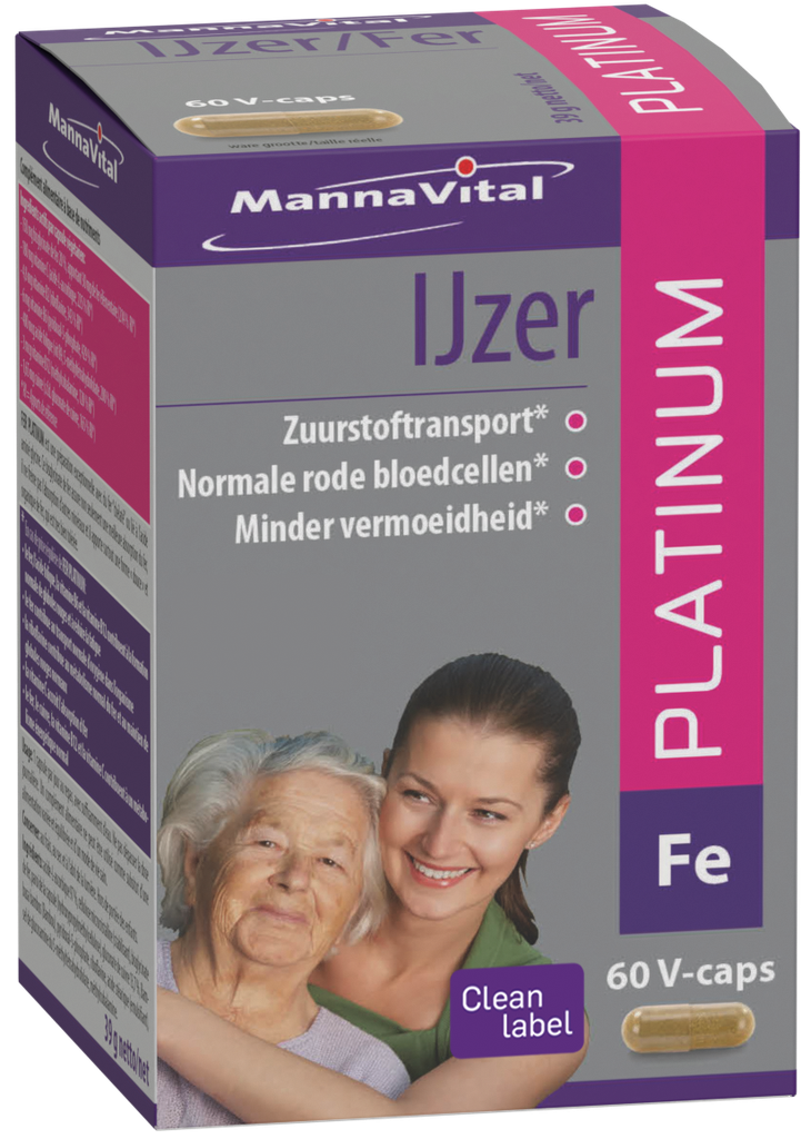 [001284] Mannavital Ijzer Platinum (60 Capsules)