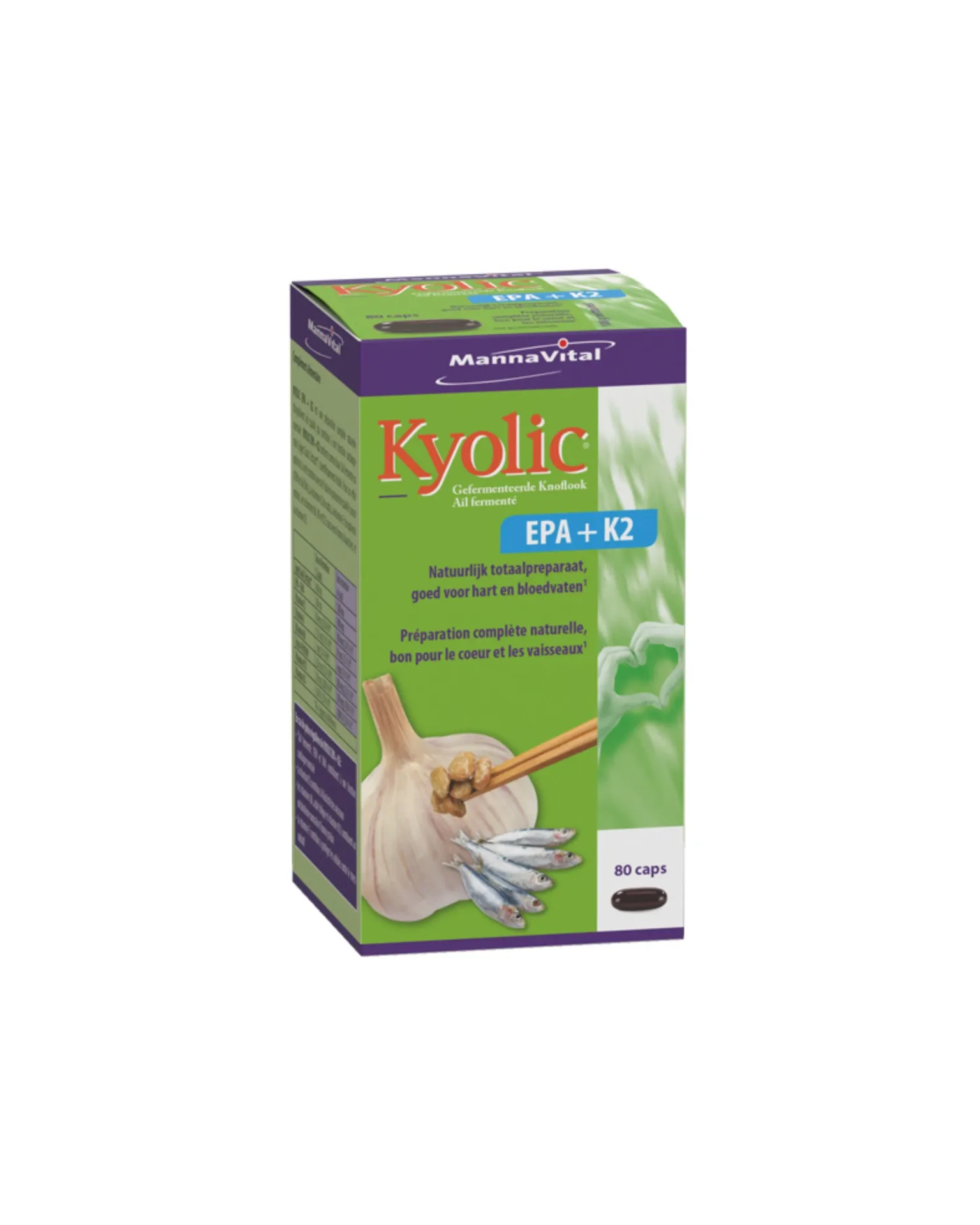 [001287] Mannavital Kyolic Epa + K2 (80 Capsules)