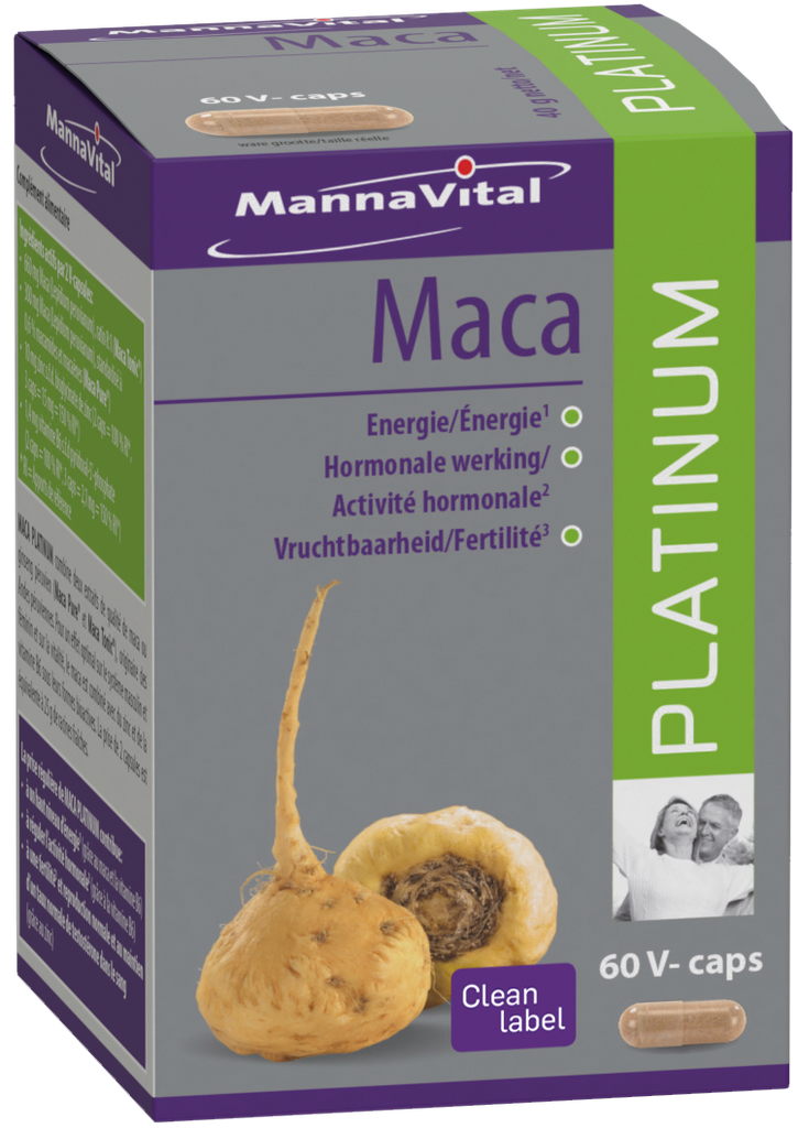 Mannavital Maca Platinum (60 Capsules) *enkel op bestelling*