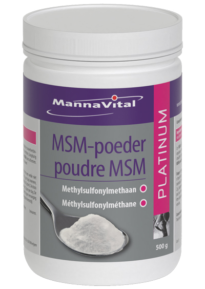 [001293] Mannavital MSM Poeder Platinum (500g)