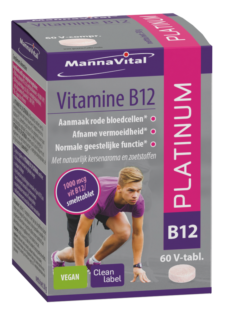 Mannavital Vitamine B12 Platinum (60 Capsules)