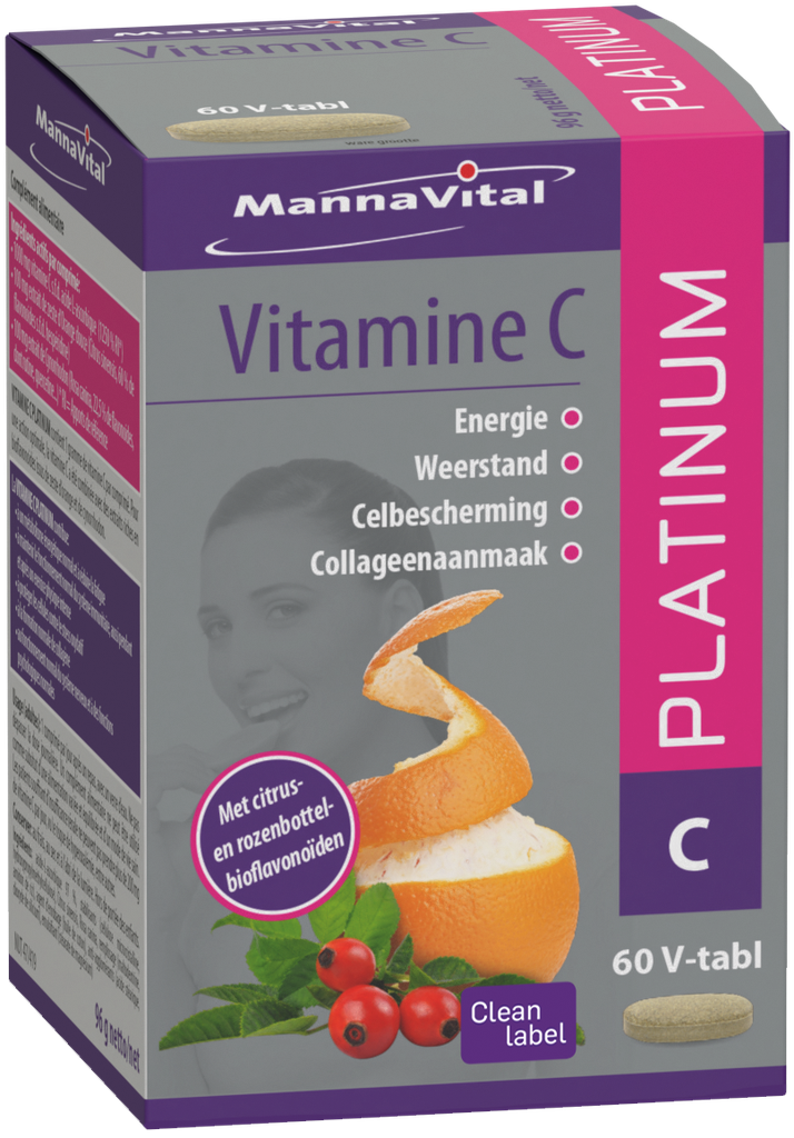 [001303] Mannavital Vitamine C Platinum (60 Capsules)
