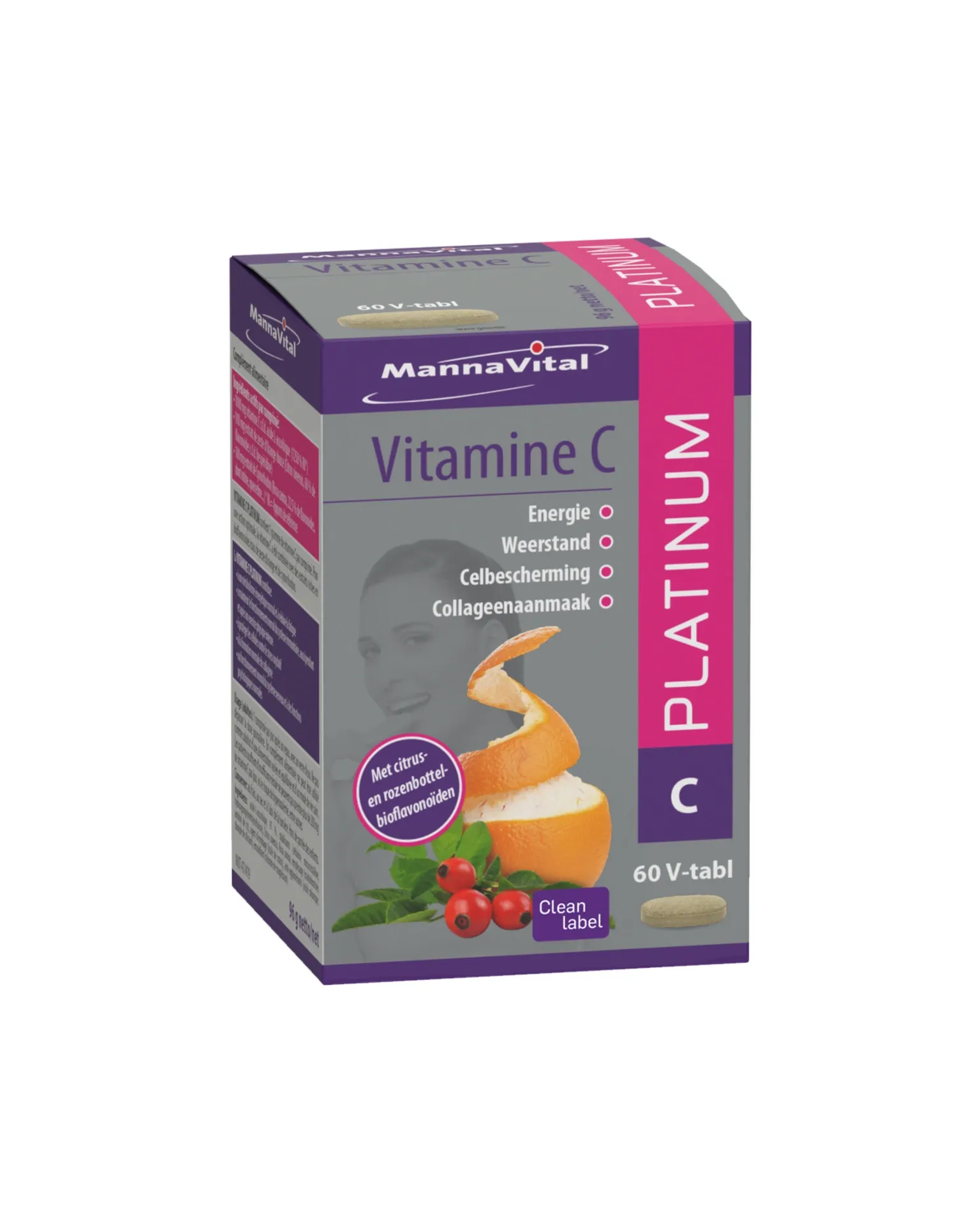 Mannavital Vitamine C Platinum (60 Capsules)