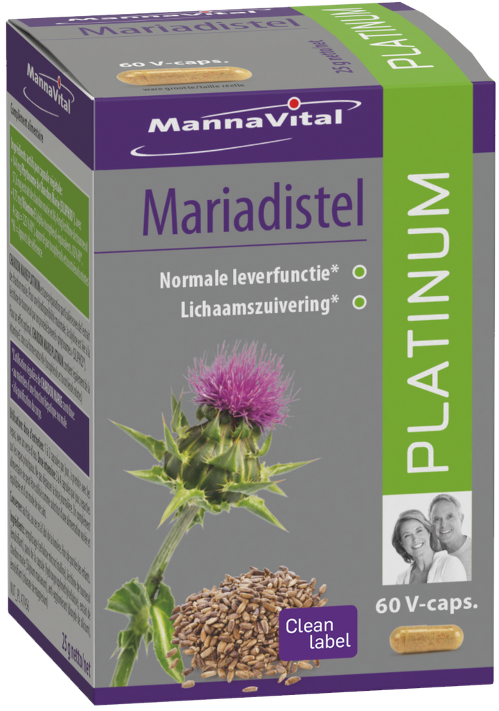 Mannavital Mariadistel Platinum (60 Capsules)