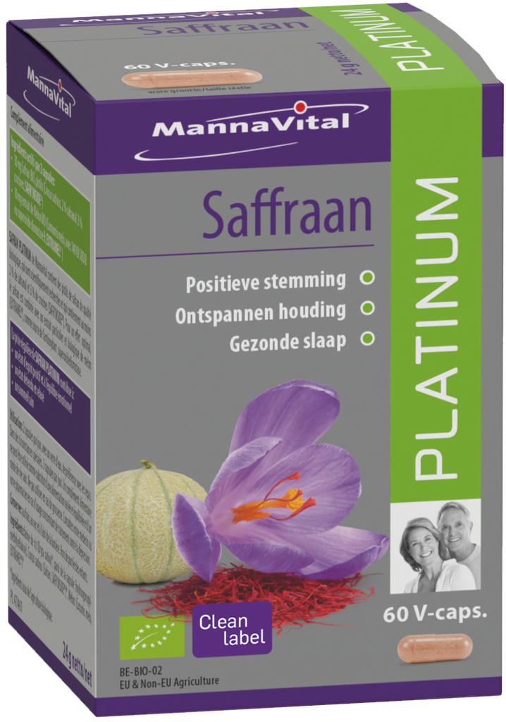 [003051] Mannavital Saffraan Platinum (60 capsules)