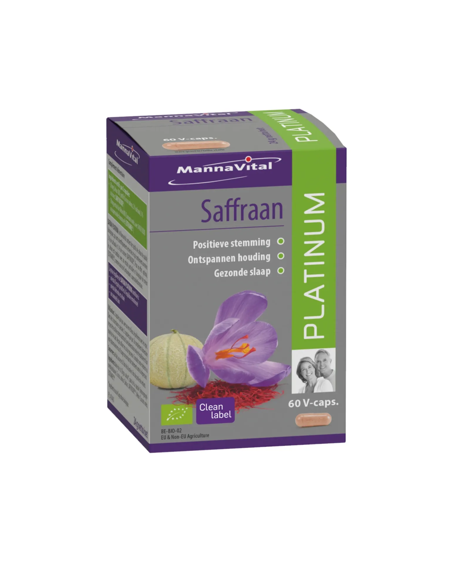 Mannavital Saffraan Platinum (60 capsules)