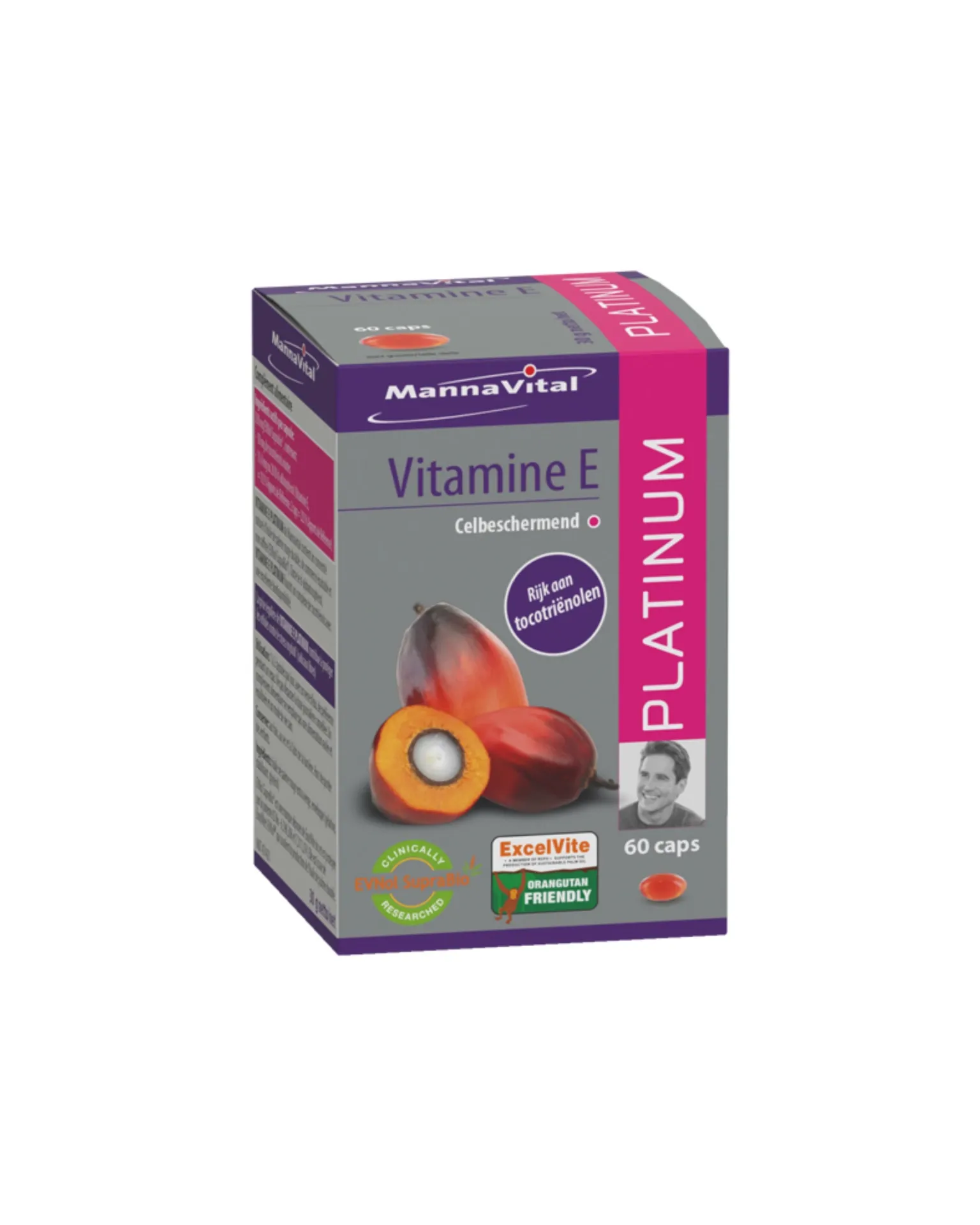 [003084] Mannavital Vitamine E Platinum (60 caps)