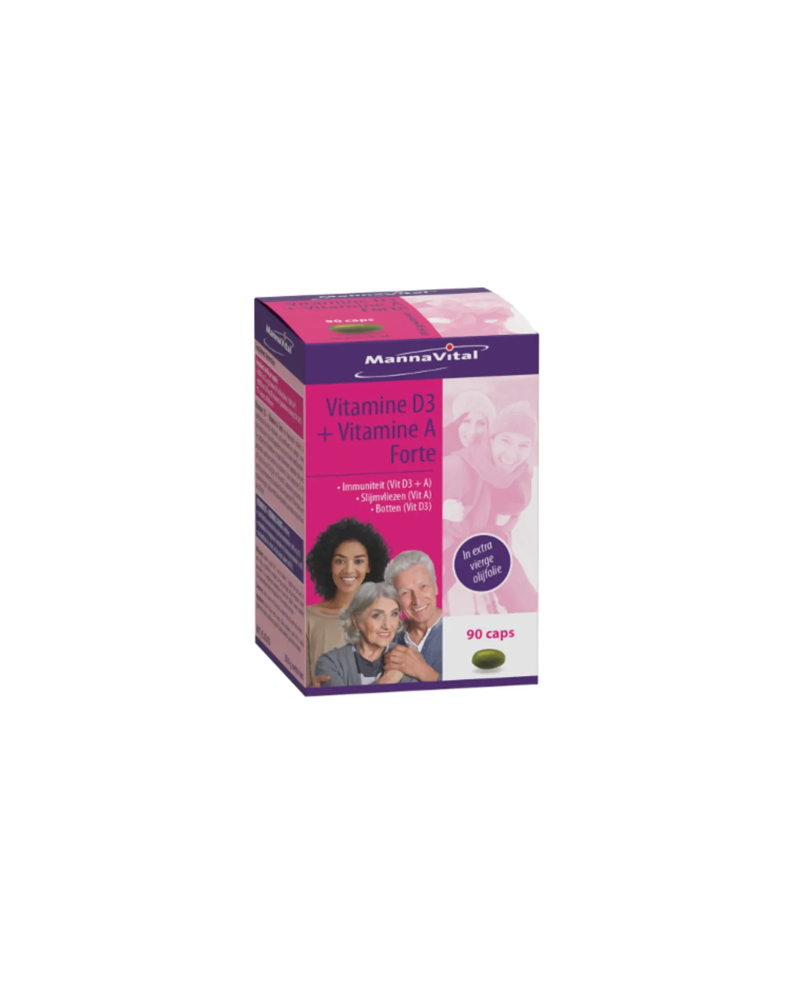 Mannavital Vitamine D3 + Vitamine A Forte (60 caps)