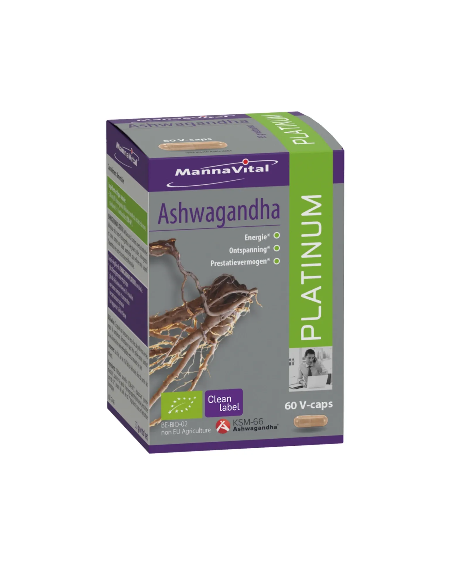 Mannavital Ashwagandha 60 V-caps