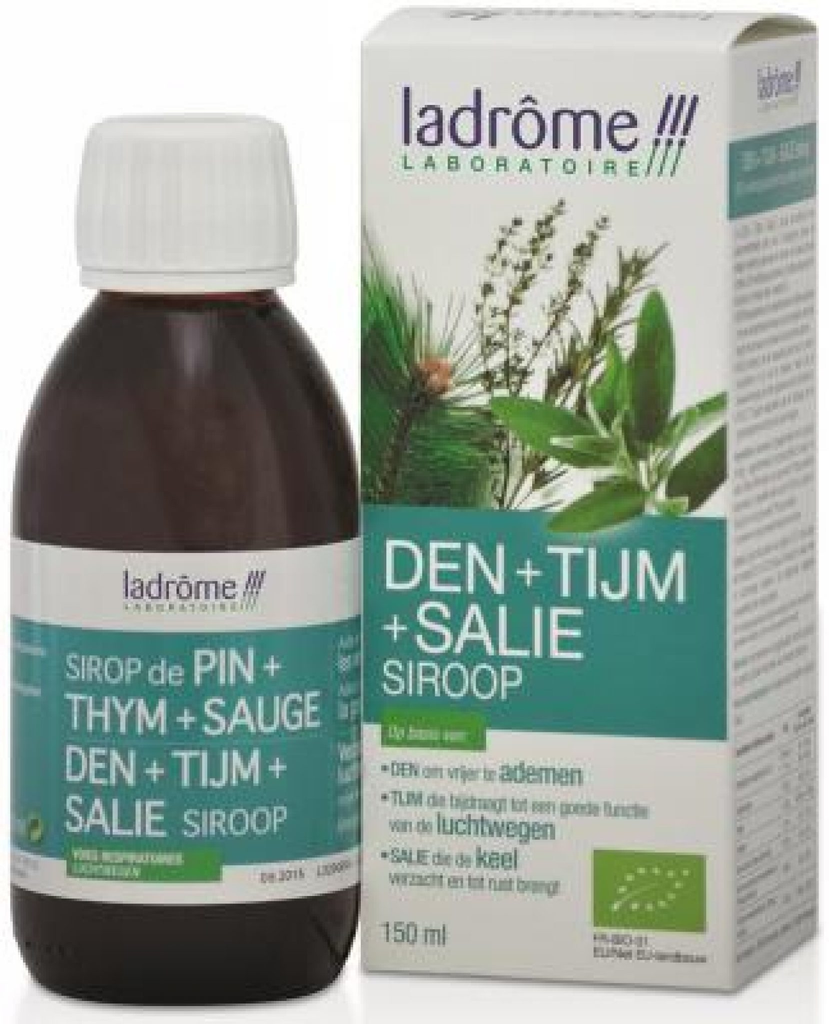 [004147] Ladrôme Siroop Den+Tijm+Salie 150ml