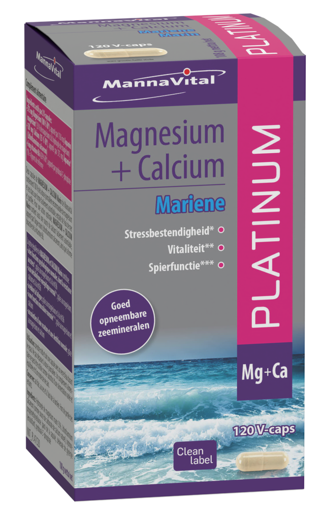 [005268] Mannavital Marine magnesium + calcium (120 Capsules)