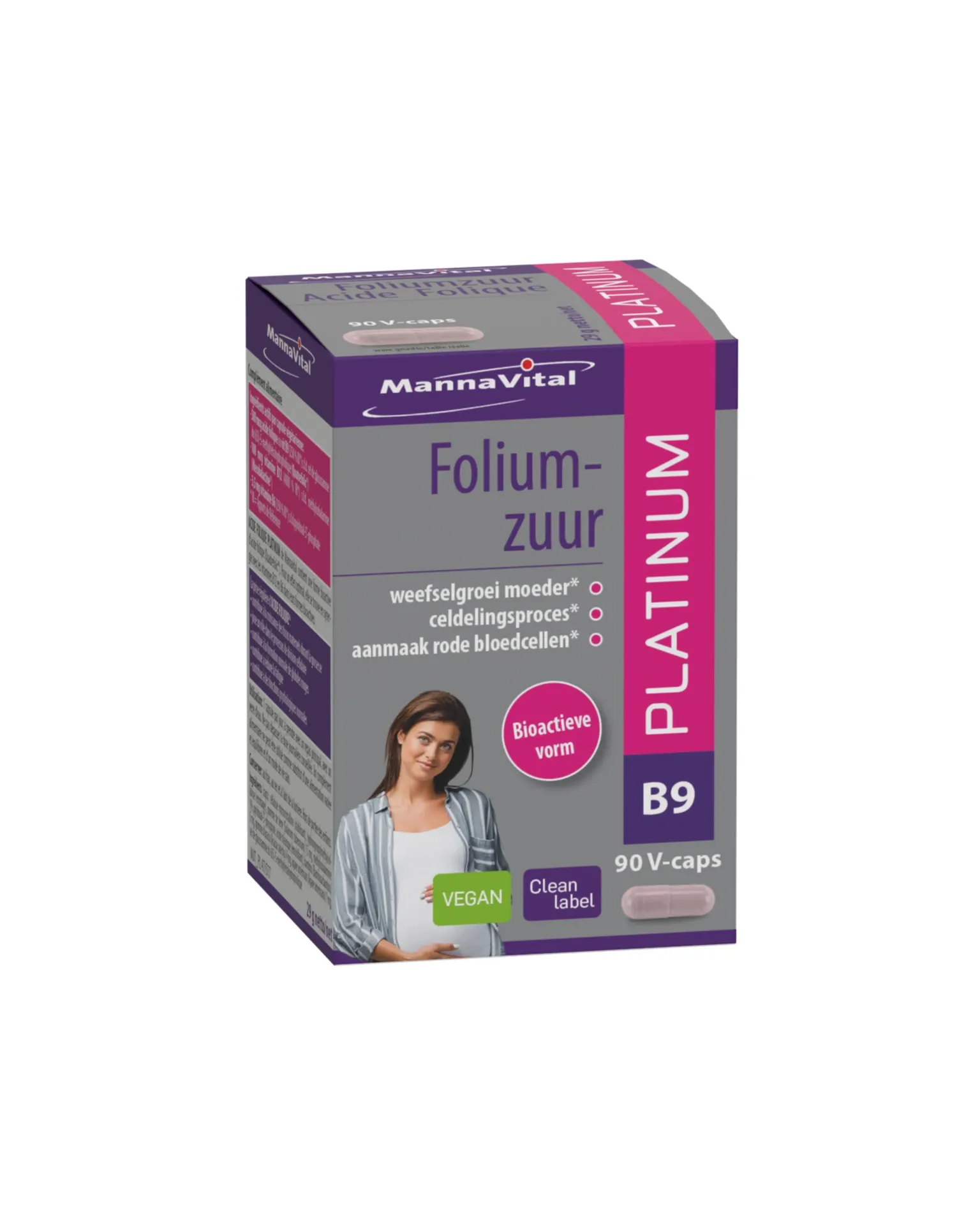 Mannavital Foliumzuur (90 Capsules)