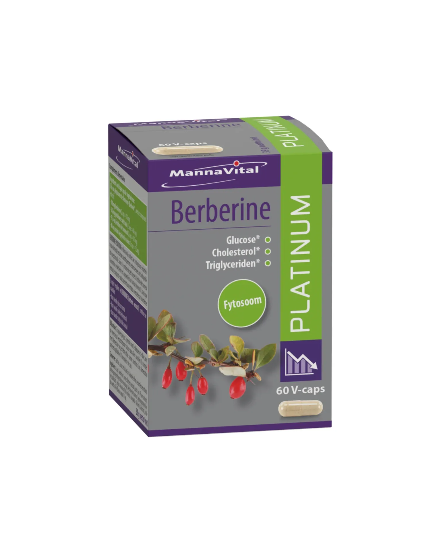 Mannavital Berberine Platium (60 Capsules)