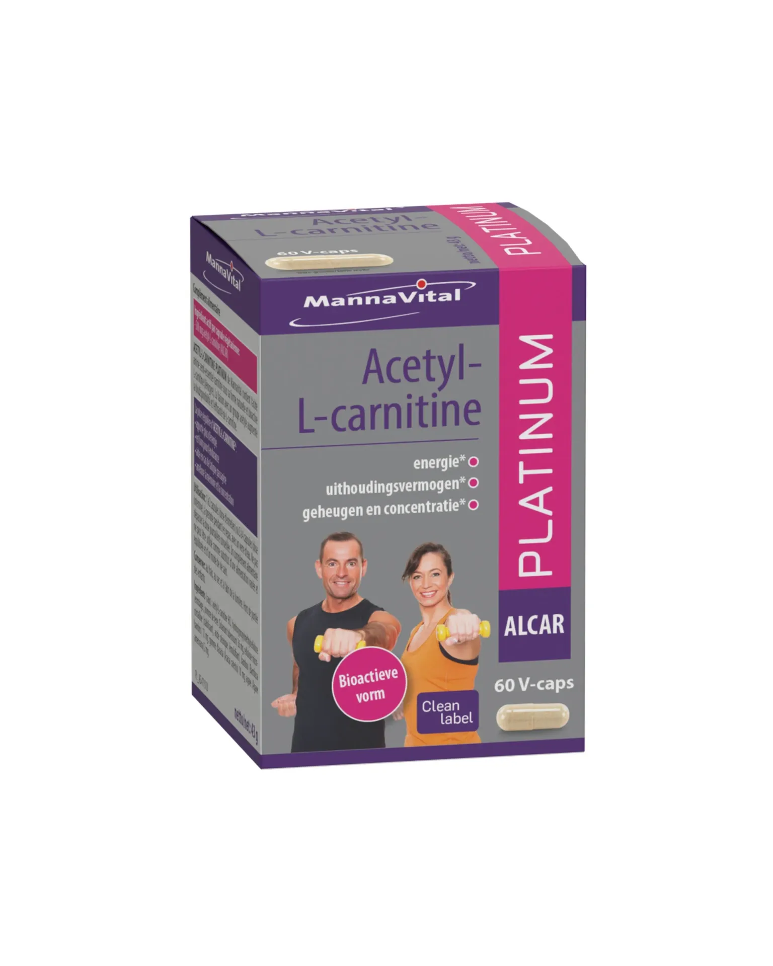 Mannavital Acetyl-L Carnitine (60 Capsules)