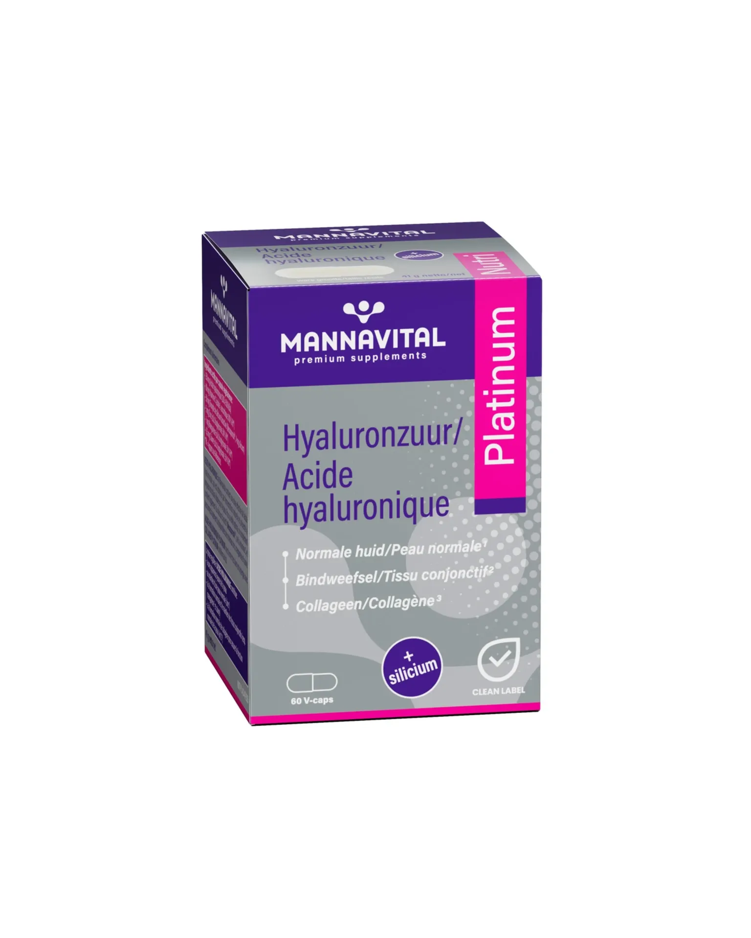 [010377] Mannavital Hyaluronzuur (60 Capsules)