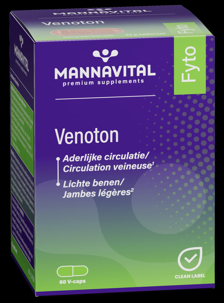 Mannavital Venoton (60 Capsules)