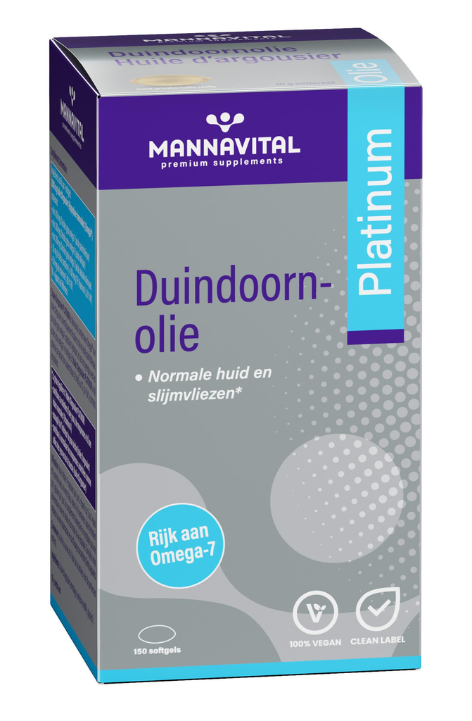 Mannavital Duindoornolie - 150 V-softgels