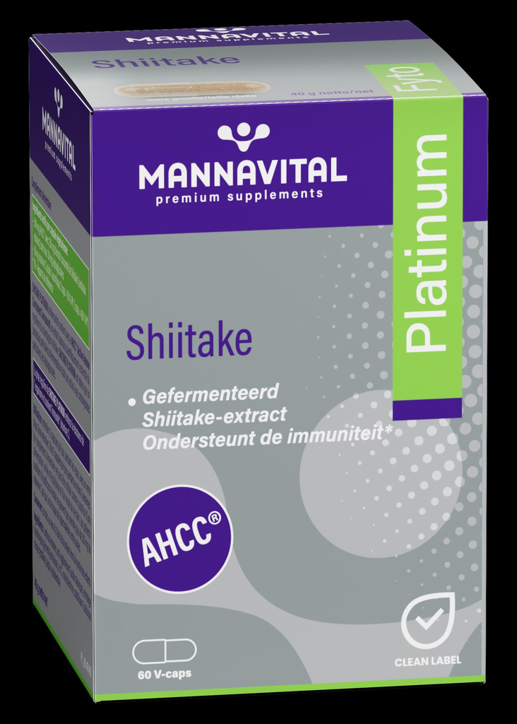 Mannavital Shiitake Platinum (60 V-caps)