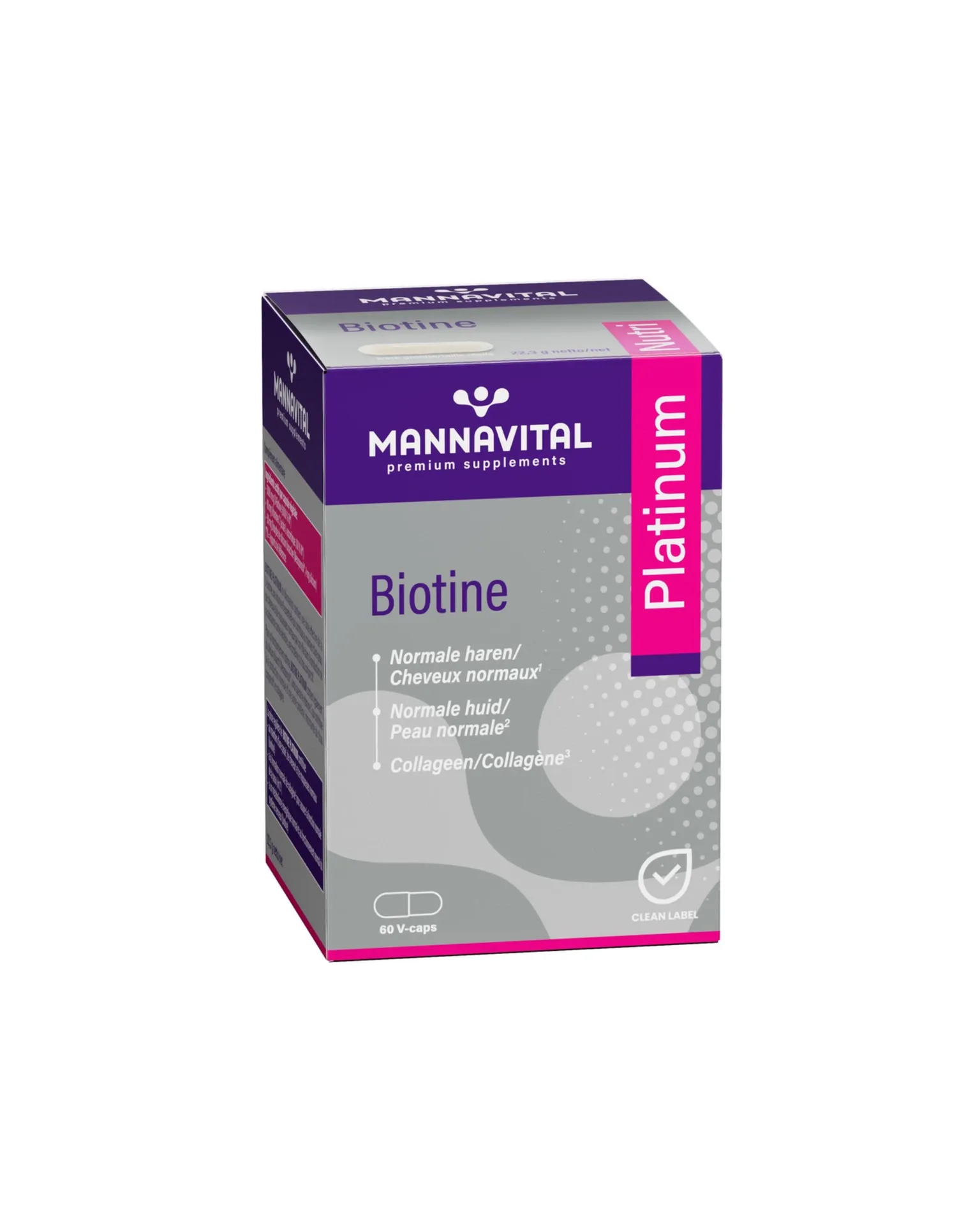 [010390] Mannavital Biotine platinum (60 Capsules)