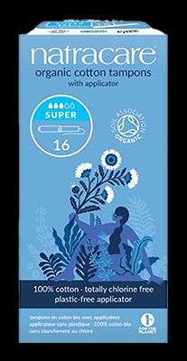 [NC4260] Natracare Tampons Katoen Superr Met Applicator (16st)