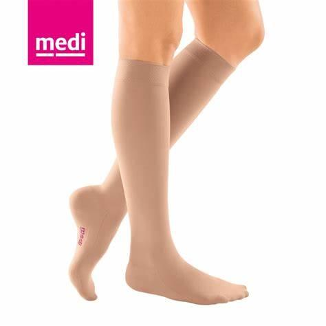 Medi Cotton Kniekous caramel gesloten teen ccl1 CCL1