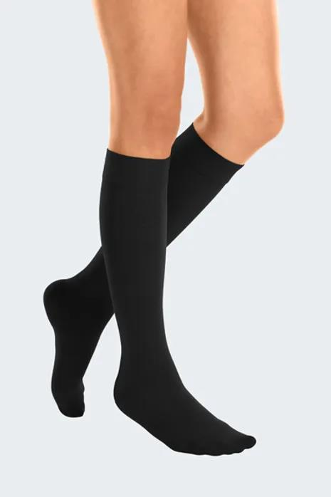 Medi Cotton Kniekous zwart gesloten teen CCL2