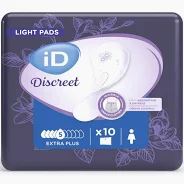 ID Discreet Light Extra Plus (10st) *ENKEL OP BESTELLING PER KARTON*