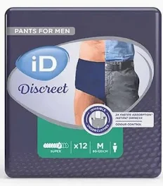 ID Discreet Pants for men Super M (12st) *ENKEL OP BESTELLING PER KARTON*