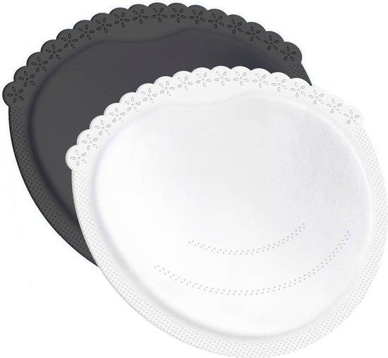 [4704698] Difrax Borstkompressen Zwart/Wit (40st)