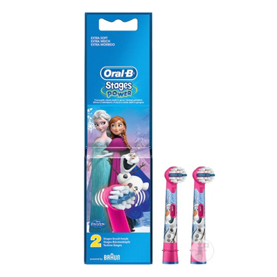 [000159] Oral-B Vervangopzetborstels Stages Power Frozen