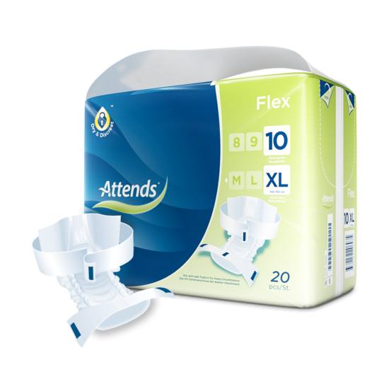 [004935] Attends flex 10 dr XL (4x20st) *enkel op bestelling per karton*