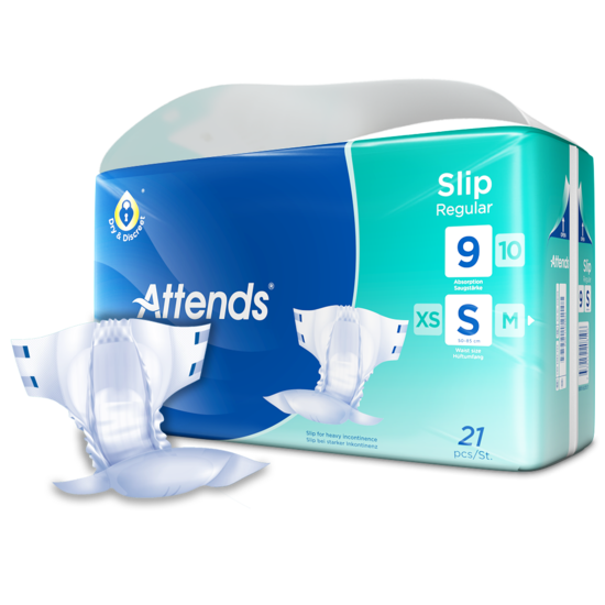 (S) Attends Slip Regular - 9 Druppels - Small