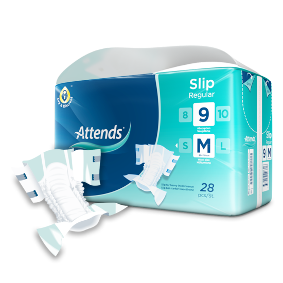 [004944] Attends Slip Regular 9 dr M (4x28st) *enkel op bestelling per karton*