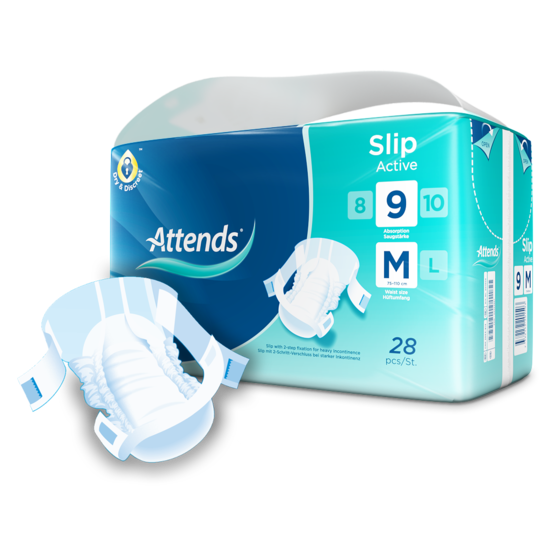 Attends Slip Active - 9 Druppels - Medium