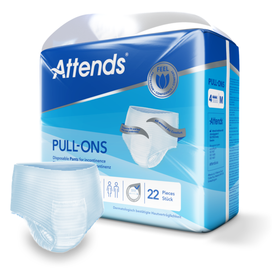 [004958] Attends Pull-Ons 4 dr M (4x22st) *enkel op bestelling per karton*
