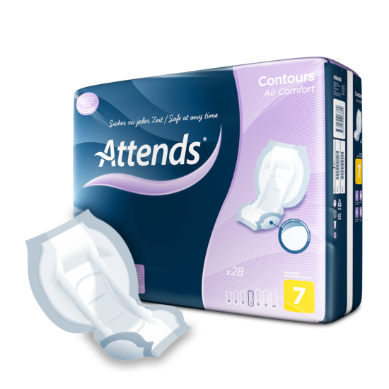 [004978] Attends Contours Air Comfort 7 dr (4x28st) *enkel op bestelling per karton*