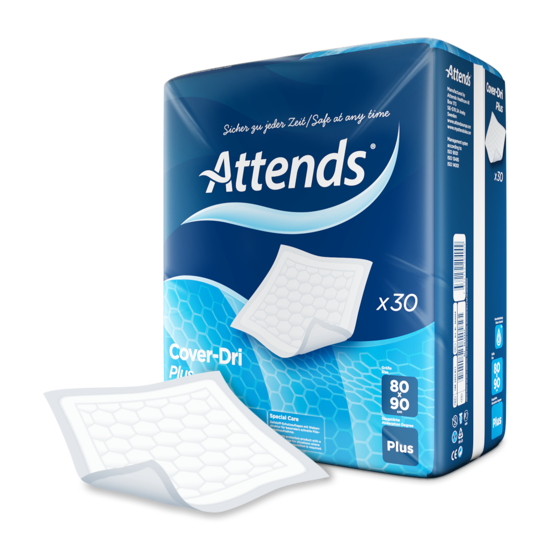 [005011] Attends Cover-Dri Plus 80 x 90 cm (4x30st)